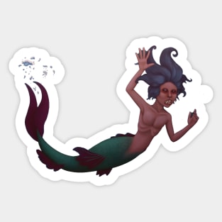 Fiji Mermaid (no background) Sticker